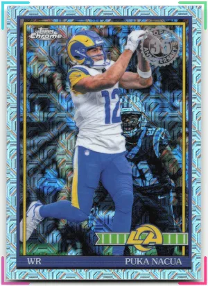 Puka Nacua 2026 Topps Flagship 1991 35th Anniversary Chrome Rams