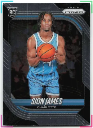 Sion James RC 2025-26 Panini Prizm Hornets