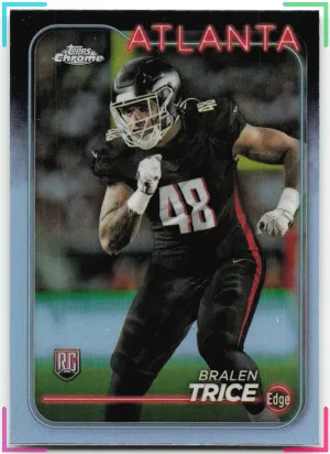 Bralen Trice RC 2024 Topps Chrome Refractor Falcons