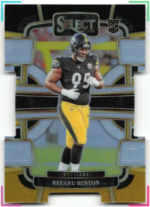 Keeanu Benton Rookie 2023 Panini Select Black and Gold Prizms Die Cuts