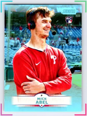Mick Abel RC 2025 Stadium Club Light Blue Foil Phillies