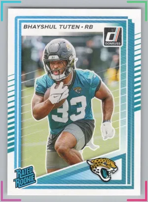 Bhayshul Tuten RC 2025 Donruss Jaguars