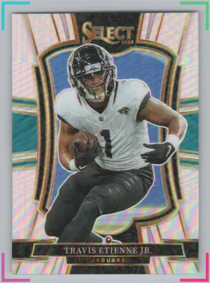 Travis Etienne Jr. 2025 Panini Select Silver Prizm Jaguars