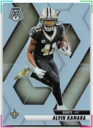 Alvin Kamara 2025 Panini Mosaic Silver Saints