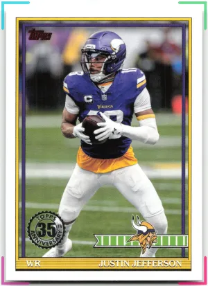 Justin Jefferson 2026 Topps Flagship 1991 35th Anniversary Vikings