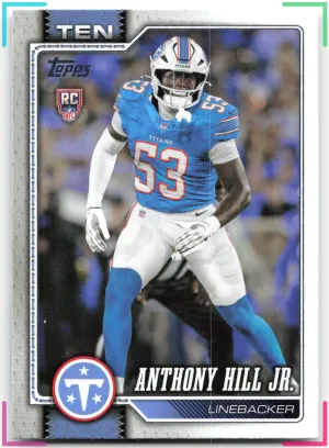 Anthony Hill Jr. RC 2026 Topps Flagship Titans