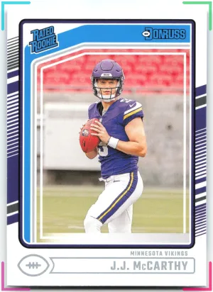 J.J. McCarthy RC 2024 Donruss Vikings