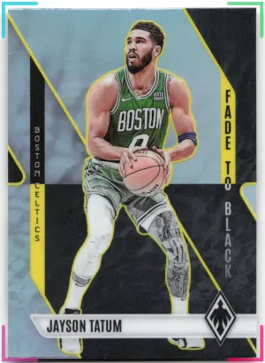 Jayson Tatum 2023-24 Panini Phoenix Fade To Black Silver Celtics