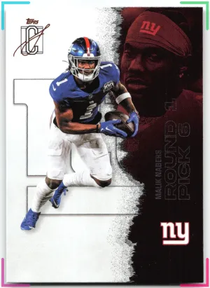 Malik Nabers 2025 Topps Signature Class Giants