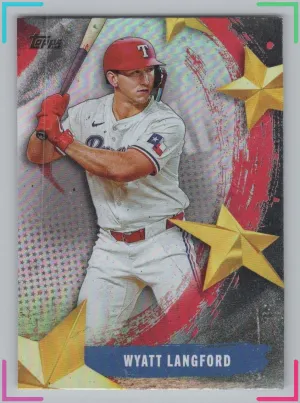 Wyatt Langford 2025 Topps Stars of MLB Rangers