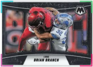 Brian Branch 2025 Panini Mosaic Bang! Lions