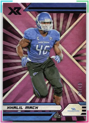 Khalil Mack 2022 Panini Chronicles Draft Picks XR Purple #/49 Bulls