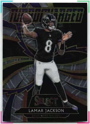 Lamar Jackson 2020 Panini Select Turbocharged Ravens