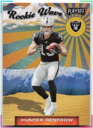 Hunter Renfrow 2019 Panini Playoff Rookie Wave Raiders