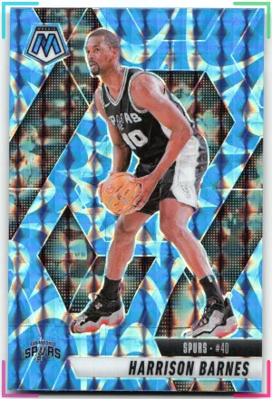 Harrison Barnes 2024-25 Panini Mosaic Reactive Blue Mosaic Spurs