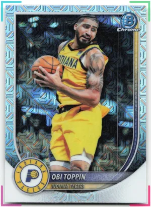 Obi Toppin 2025-26 Bowman Chrome Mojo Refractor Pacers