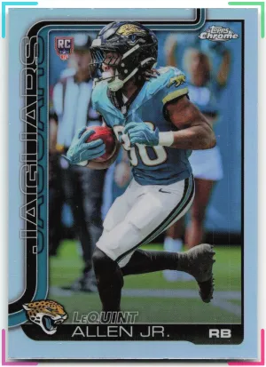 LeQuint Allen Jr. RC 2025 Topps Chrome Refractor Jaguars