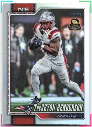 TreVeyon Henderson 2026 Topps Flagship Rainbow Foil Patriots