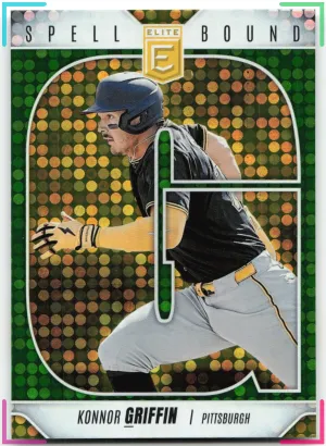 Konnor Griffin 2026 Donruss Elite Spellbound Green Disco Pirates