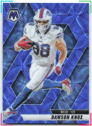 Dawson Knox 2025 Panini Mosaic Blue Scope Bills