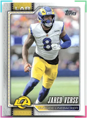Jared Verse 2026 Topps Flagship Gold #/2026 Rams