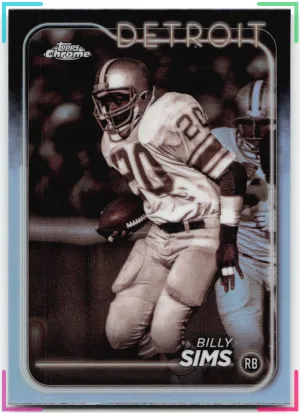 Billy Sims 2024 Topps Chrome Sepia Refractor Lions