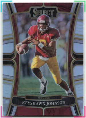 Keyshawn Johnson 2023 Panini Select Draft Picks Silver Prizm Trojans