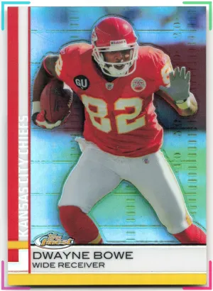 Dwayne Bowe 2009 Finest Blue Refractor #/429 Chiefs