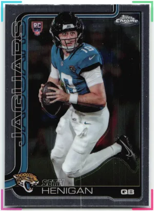 Seth Henigan RC 2025 Topps Chrome Jaguars