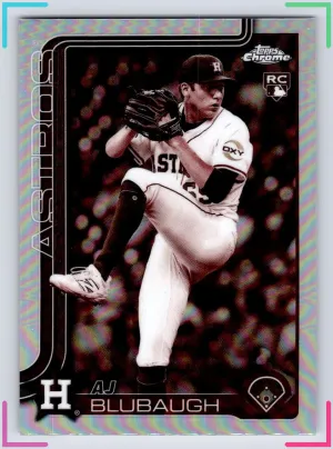 AJ Blubaugh RC 2025 Topps Chrome Update Sepia Refractor Astros