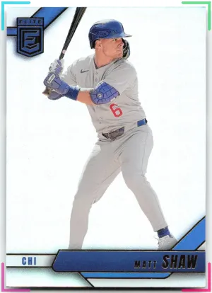 Matt Shaw 2026 Donruss Elite Cubs