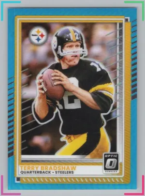 Terry Bradshaw 2025 Donruss Optic Aqua #/349 Steelers