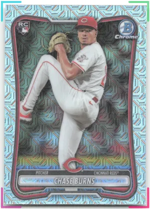 Chase Burns RC 2026 Bowman Mojo Refractor Reds