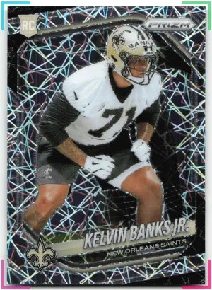 Kelvin Banks Jr. 2025 Panini Prizm Lazer Saints