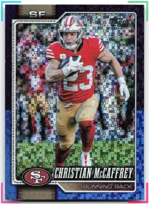 Christian McCaffrey 2026 Topps Flagship Purple & Blue #/250 49ers