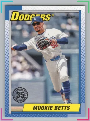 Mookie Betts 2025 Topps 1990 Topps Baseball 35th Anniversary Los Angeles Dodgers