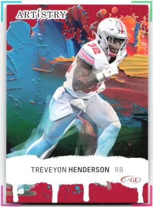 TreVeyon Henderson 2025 SAGE Artistry Red Buckeyes