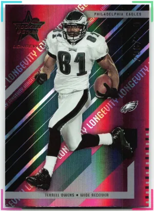 Terrell Owens 2004 Leaf Rookies & Stars Longevity Ruby #/250 Eagles