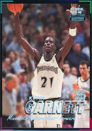 Kevin Garnett 1997-98 Fleer Traditions #250 Tiffany SSP Timberwolves