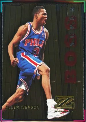 Allen Iverson 1997-98 SkyBox Z-Force #8 Super Boss SP Insert 76ers