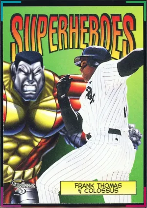 Frank Thomas / Colossus 1998 SkyBox Dugout Axcess #9 Superheroes SP Insert