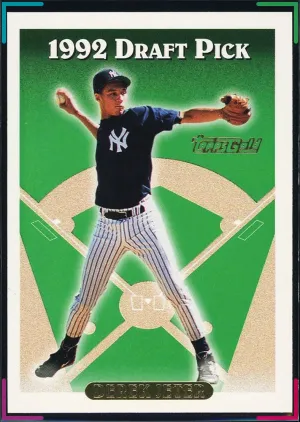 Derek Jeter 1993 Topps Gold #92 1992 Draft Pick Rookie Yankees