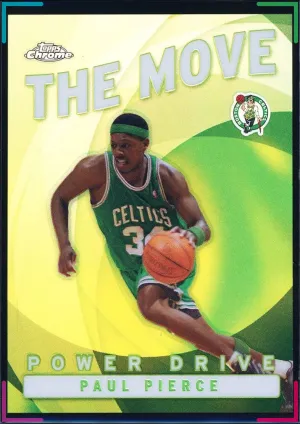 Paul Pierce 2002-03 Topps Chrome #TM13 The Move Refractor Insert Celtics