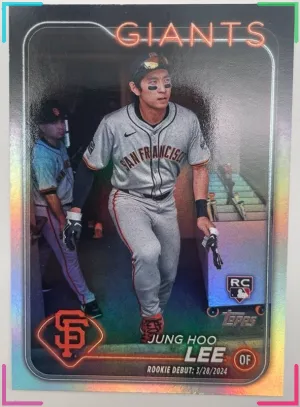 2024 Topps Update Series - Rookie Debut Jung-Hoo Lee #US343 Rainbow Foil (RC)