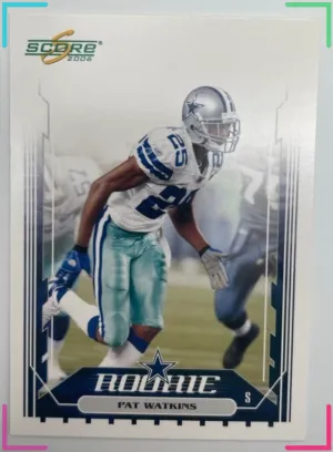 2006 Score Pat Watkins #435 Rookie RC Dallas Cowboys Football Card