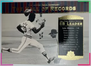 2001 Upper Deck Hall of Famers - Lou Brock #89