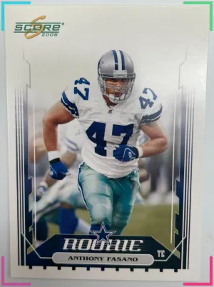 2006 Score - Rookie Anthony Fasano #383 Pro Jersey (RC) Cowboys