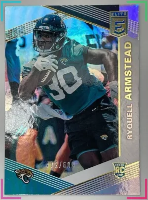 2019 Panini Donruss Elite - Rookies #157 Ryquell Armstead 472/699 (RC)