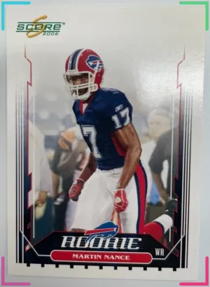 2006 Score - Rookie Martin Nance #346 (RC) Bills