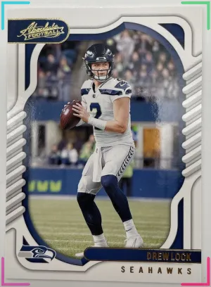 2022 Panini Absolute Yellow 84 Drew Lock Seahawks